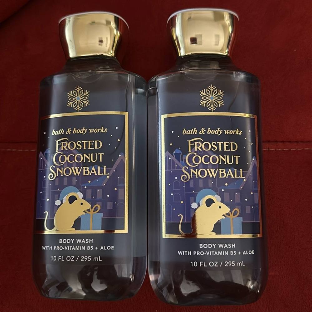 BBW 2pc BODY Wash Frosted Coconut Snowball